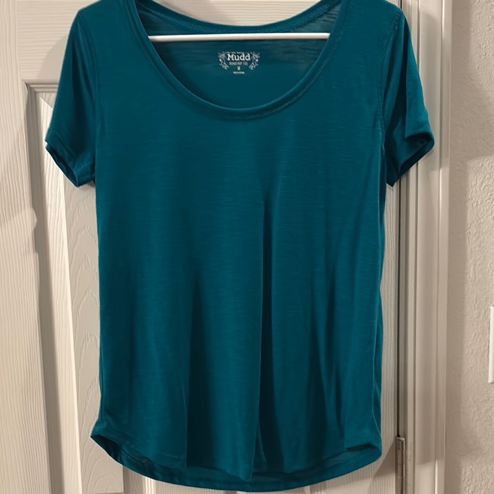 Mudd Teal Short Sleeve T-Shirt